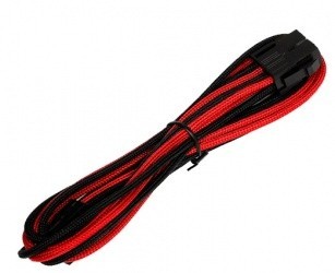 Aerocool Cable de Poder 8-pin CPU Macho - 8-pin CPU Hembra, 45cm, Rojo
