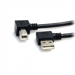 StarTech.com Cable USB para Impresora Acodado en Ángulo, USB A Mach...