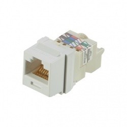 Panduit Jack de Red Cat6, RJ-45, Blanco
