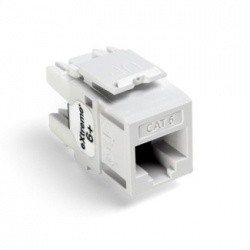 Leviton Jack de Red Modular RJ-45, Blanco