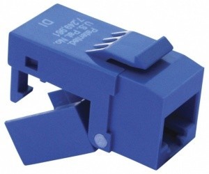 Platinum Tools Jack de Red Cat6, RJ-45, EZ-SnapJack, Azul