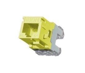 Belden Jack Cat6, RJ-45, Amarillo