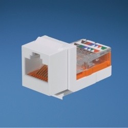 Panduit Jack de Red Cat5e, 8 Posiciones, RJ-45, Blanco