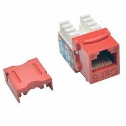 Tripp Lite Jack Cat6/Cat5e, Tipo Punch Down 110, RJ-45 Hembra, Rojo