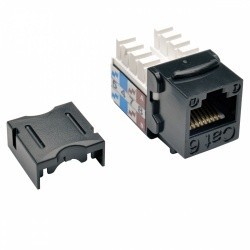 Tripp Lite Jack Enchufe Keystone Punch Down 110 Cat6/Cat5e, Negro, ...