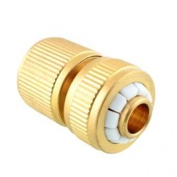 Duola manguera agua conector tubo (oro)