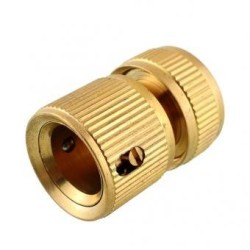 Duola manguera agua conector tubo (oro)