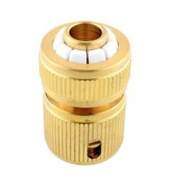 Duola manguera agua conector tubo (oro)