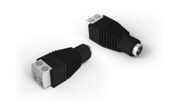 Folksafe Conector de Corriente DC F, Negro, 100 Piezas