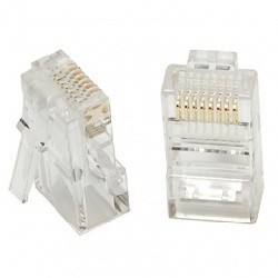 Data Components Conector RJ-45 Cat5e de 8 Posiciones, Transparente,...