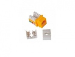Enson Contector Jack RJ-45 Cat6 90 Grados, Amarillo