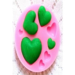 Moldes de silicona para hornear moldes de corazon dulce pastel de c...