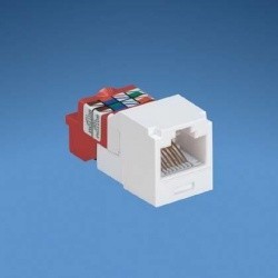 Panduit Jack de Red Cat5e, RJ-45, Blanco