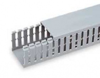 Panduit Ducto Tipo G de Ranuras Anchas, 0.5 x 1 x 6, PVC, Gris Claro