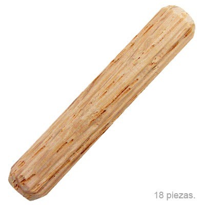 TAQUETE DE MADERA 3/8 pulgadas X2 pulgadas C/18 MADISON MILL
