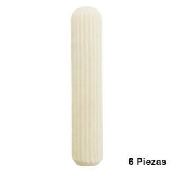 TAQUETE DE MADERA 1/2 pulgadas X2-1/2 pulgadas C/6 MADISON MILL