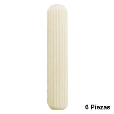 TAQUETE DE MADERA 1/2 pulgadas X2-1/2 pulgadas C/6 MADISON MILL