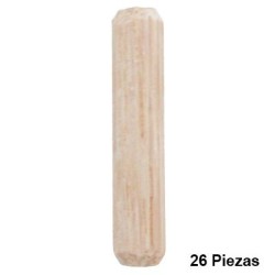 TAQUETE DE MADERA 1/4 pulgada X1-1/4 pulgada C/26 MADISON MILL
