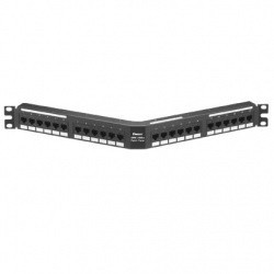 Panduit Panel de Parcheo de 24 Puertos para Rack 19, Negro