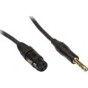 Cable Gold de Plug 1/4 TRS Male a 3-Pin XLR Female GOLD-TRSXLRF-06 de 1.8m