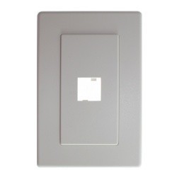 Belden Placa para Pared 1 Puerto, Blanco