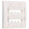 Panduit Placa para Pared 8 Puertos, Blanco