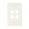 TE Connectivity Placa para Pared 4 Puertos, Blanco