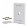 Logico Placa de Pared de 1 Puerto, Blanco