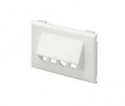Panduit Placa Frontal Inclinada Horizontal para Comunicaciones, 4 M...
