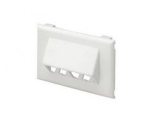 Panduit Placa Frontal Inclinada Horizontal para Comunicaciones, 4 M...