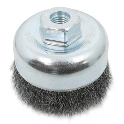 CARDA DE COPA A ONDUL DE 4 pulgadas X5/8mm TRUPER.
