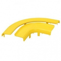 Panduit Cubierta Dividida para Ángulo Recto 4, Amarillo