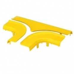 Panduit Cubierta en T Horizontal para Canaleta 4x4, Amarillo