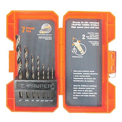 BROCAS DE ALTA VELOCIDAD JGO 7pz TRUPER.