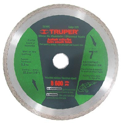 DISCO DIAMANTE 7 pulgadas RIN CONTINUO TRUPER.