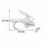 PISTOLA P/SOPLETEAR ¼ pulgadas CROMADA 19023 TRUPER.