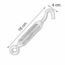 TENSOR DE ZINC GANCHO-ARGOLLA 3/8 pulgadas 44056 FIERO.