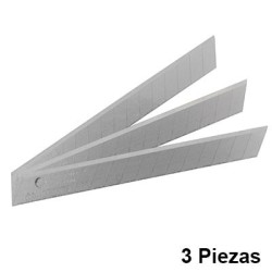 HOJAS REPUESTO P/ NAVAJA SNAPOFF 9mm C/3 STANLEY