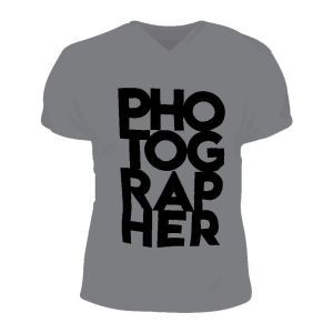 Playera Men Cuello V PHOTOGRAPHER Gris XL