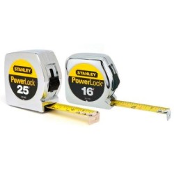 FLEXOMETROS STANLEY 25ft/16ft POWERLOCK 2-PK 94-936H.