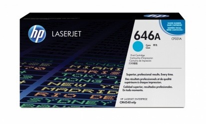 Toner HP 646A Cyan, 12.500 Páginas