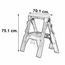 CABALLETE PLEGABLE AJUSTABLE DE 28 PULGADAS 2PK WORKFORCE