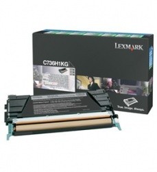 Toner Lexmark Programa Retorno C736H1KG Negro, 12.000 Páginas