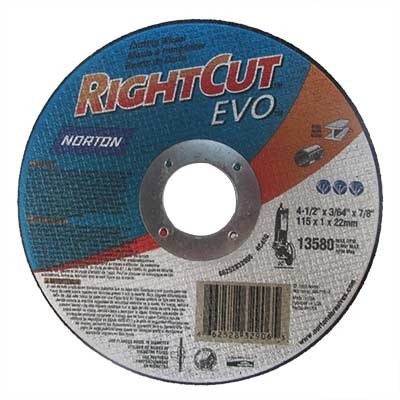 DISCO CORTE INOX 4-1/2X3/64X7/8 pulgadas NORTON.