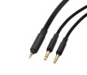 Cable estéreo Audiophile cable balanced 1.40 m (black), textile