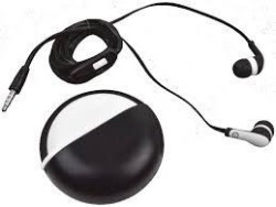 AUDIFONOS IN-EAR CON MICROFONO (NEGRO/BLANCO)