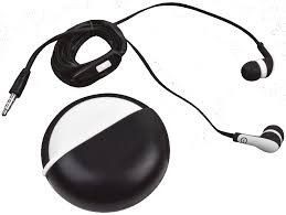 AUDIFONOS IN-EAR CON MICROFONO (NEGRO/BLANCO)