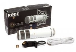 Podcaster USB Broadcast Micrófono Dinámico (Blanco)