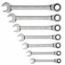 LLAVES COMBINADAS CON MATRACA 3/8-3/4 PULGADAS 7-P´K STANLEY