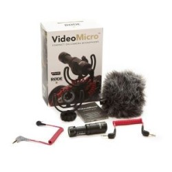 MICROFONO VIDEOMICRO con SC7 CABLE DE CONEXION 3.5MM TRRS